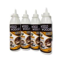 Cola Atóxica para Madeira Wood Wood Resistente à Água Colagem Forte III 497G - 4 unidades