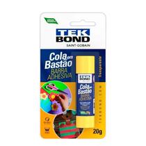 Cola Bastão 20G Tekbond Escolar Lavável Atóxica Transparente Transparente