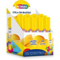 Cola Bastão em Caneta 6G Branca Caixa com 12 Unidades