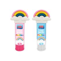 Cola Bastão Escolar Fofa Kawaii Rosa Arco Iris ou Patinha