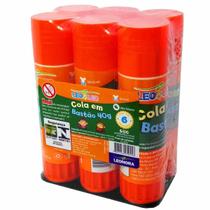 Cola Bastão escolar Leo e Leo 40g display com 6 unidades