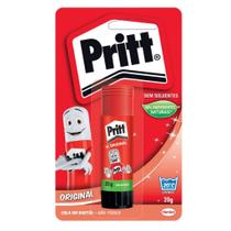 Cola Bastão escolar Pritt com 10g, 20g ou 40g, escolha a gramagem e quantidade Cola Bastão escolar Pritt com 10g, 20g ou 40g, escolha a gramagem e quantidade