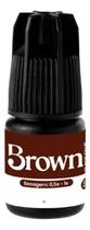 Cola Beautify Pro Brown 3ml Para Extensão De Cílios Cor Preto