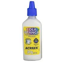 Cola Branca 37g para Papel Madeira EVA e Outros Materiais Acrilex Cola Branca 37g para Papel Madeira EVA e Outros Materiais Acrilex