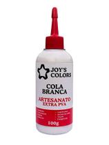 COLA BRANCA ARTESANATO EXTRA PVA JOYS COLORS 100G - Adesivo para Madeira e Artesanato COLA BRANCA ARTESANATO EXTRA PVA JOYS COLORS 100G - Adesivo para Madeira e Artesanato