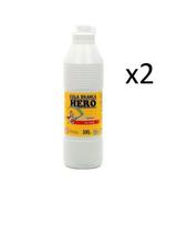 Cola Branca Escolar 500gr - Marca Hero - Kit 2 frascos