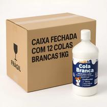 Cola Branca Escolar Artesanato Pva 1kg Caixa Fechada Com 12 Cola Branca Escolar Artesanato Pva 1kg Caixa Fechada Com 12