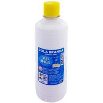 Cola Branca Escolar Líquida New Magic 500 gr - Ideal para Trabalhos Escolares