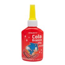 Cola Branca Infantil Líquida Lavável Sonic 40g Atóxica com Espátula- Leo&Leo COR:VERMELHO Cola Branca Infantil Líquida Lavável Sonic 40g Atóxica com Espátula- Leo&Leo COR:VERMELHO