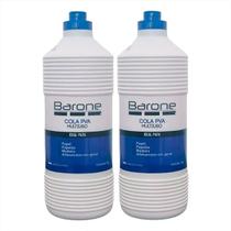 Cola Branca Líquida Barone Pva Extra Adesivo 1kg Kit C/ 2 Cola Branca Líquida Barone Pva Extra Adesivo 1kg Kit C/ 2
