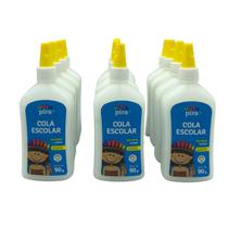 Cola Branca Liquida Multiuso Não Toxica Lavável 90g Kit 12 Cola Branca Liquida Multiuso Não Toxica Lavável 90g Kit 12