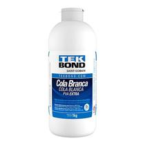 Cola Branca PVA Extra 1kg para Madeira - Adere Fórmica, Aglomerados, Laminados - Tekbond