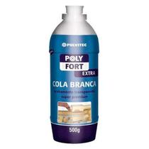 Cola Branca PVA Extra 500g - Alta Performance - Acabamento Transparente