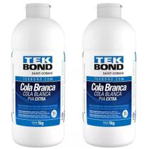 Cola branca pva extra tekbond 1kg 2 uni