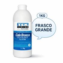 Cola Branca Tekbond PVA Extra 500g e 1kg Alta Resistência Escolar Artesanato Slime