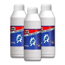 Cola branca tenaz Pritt 500 gramas, kit com 3 unidades