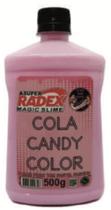 Cola Candy Color Magic Slime Rosa Pastel Líq Radex 500 Ml