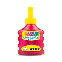 Cola Cintilante Acrilex 95g Brilho Intenso e Fácil Aplicação