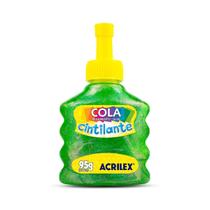 Cola Cintilante Acrilex 95g Brilho Intenso e Fácil Aplicação