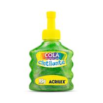 Cola Cintilante Acrilex 95g Verde