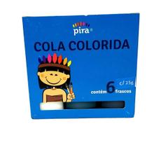 Cola colorida 06 cores piratininga 25g