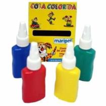 Cola Colorida 25 Gramas Com 4 Cores Maripel