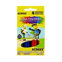 Cola Colorida Acrilex 4 Cores 23g Cola Colorida Acrilex 4 Cores 23g