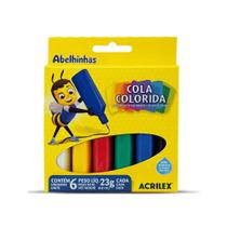 Cola Colorida Acrilex 6 Cores 23g