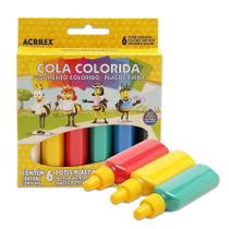 Cola Colorida C/6 Cores Acrilex