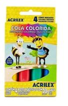 Cola Colorida Com 4 cores 23g Não Toxica Desenho Arte Escola Cola Colorida Com 4 cores 23g Não Toxica Desenho Arte Escola