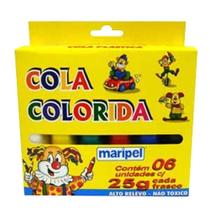 Cola Colorida Com 6 Cores Maripel