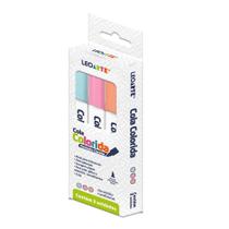 Cola Colorida Formato Caneta 3 Cores LEONORA