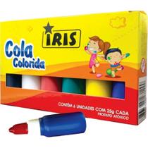 Cola Colorida íris 6 Cores 25G Estojo