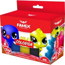 Cola Colorida Tubo 25G. 6 Cores (S) Estojo Cola Colorida Tubo 25G. 6 Cores (S) Estojo