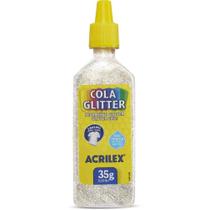 Cola com Glíter Acrilex Cristal - Tubo 35G