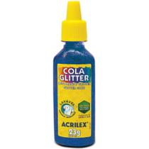 Cola com Glíter Tubo 23G Azul