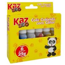 Cola com glitter 6 cores 25 g kaz Cola com glitter 6 cores 25 g kaz