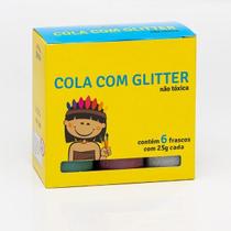 Cola Com Glitter 6 Cores 25g - Pira Cola Com Glitter 6 Cores 25g - Pira
