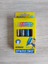 Cola com glitter Acrilex 15g com 4 cores