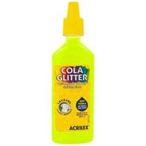 Cola com glitter Acrilex amarelo limão 35g Cola com glitter Acrilex amarelo limão 35g