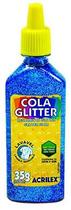 Cola com glitter Acrilex azul 35g