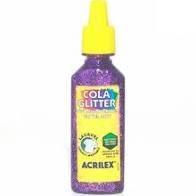 Cola com glitter Acrilex violeta 35g Cola com glitter Acrilex violeta 35g
