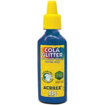 Cola com Glitter Tubo 23G. Azul