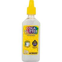 Cola com glitter tubo 35g. cristal acrilex Cola com glitter tubo 35g. cristal acrilex