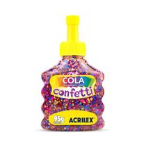Cola Confetti 95g Kit 3 Unidades Acrilex