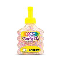Cola Confetti 95g Kit 3 Unidades Acrilex