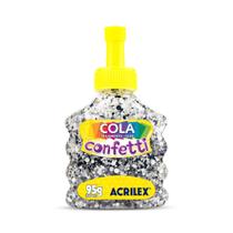 Cola Confetti Acrilex 95g Preto Espacial Cola Confetti Acrilex 95g Preto Espacial