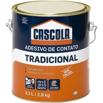 Cola Contato Cascola Tradicional sem Toluol 2,8Kg