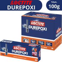 Cola de Alta Resistência Durepoxi 100g Loctite Henkel 12un Cola de Alta Resistência Durepoxi 100g Loctite Henkel 12un