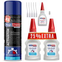 Cola de cianoacrilato Magic Chems CA Glue com ativador 100mL Cola de cianoacrilato Magic Chems CA Glue com ativador 100mL